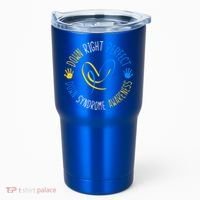down right perfect down syndrome awareness Tumbler thumb 0