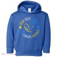 down right perfect down syndrome awareness Toddler Hoodie thumb 0