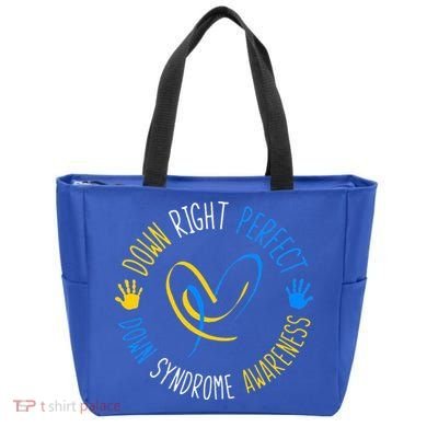 down right perfect down syndrome awareness Tote Bag
