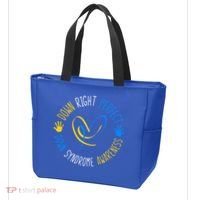 down right perfect down syndrome awareness Tote Bag thumb 3