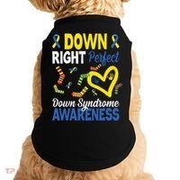 Down Right Perfect Down Syndrome Awareness Heart Sock Doggie Tank thumb 0