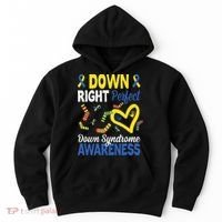 Down Right Perfect Down Syndrome Awareness Heart Sock Hoodie thumb 0