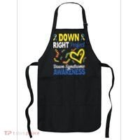 Down Right Perfect Down Syndrome Awareness Heart Sock Apron thumb 0