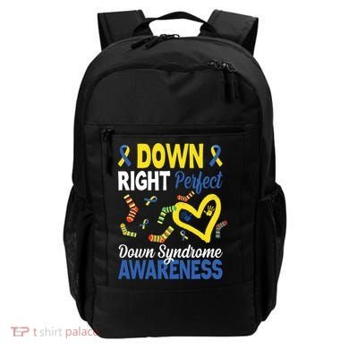 Down Right Perfect Down Syndrome Awareness Heart Sock Backpack