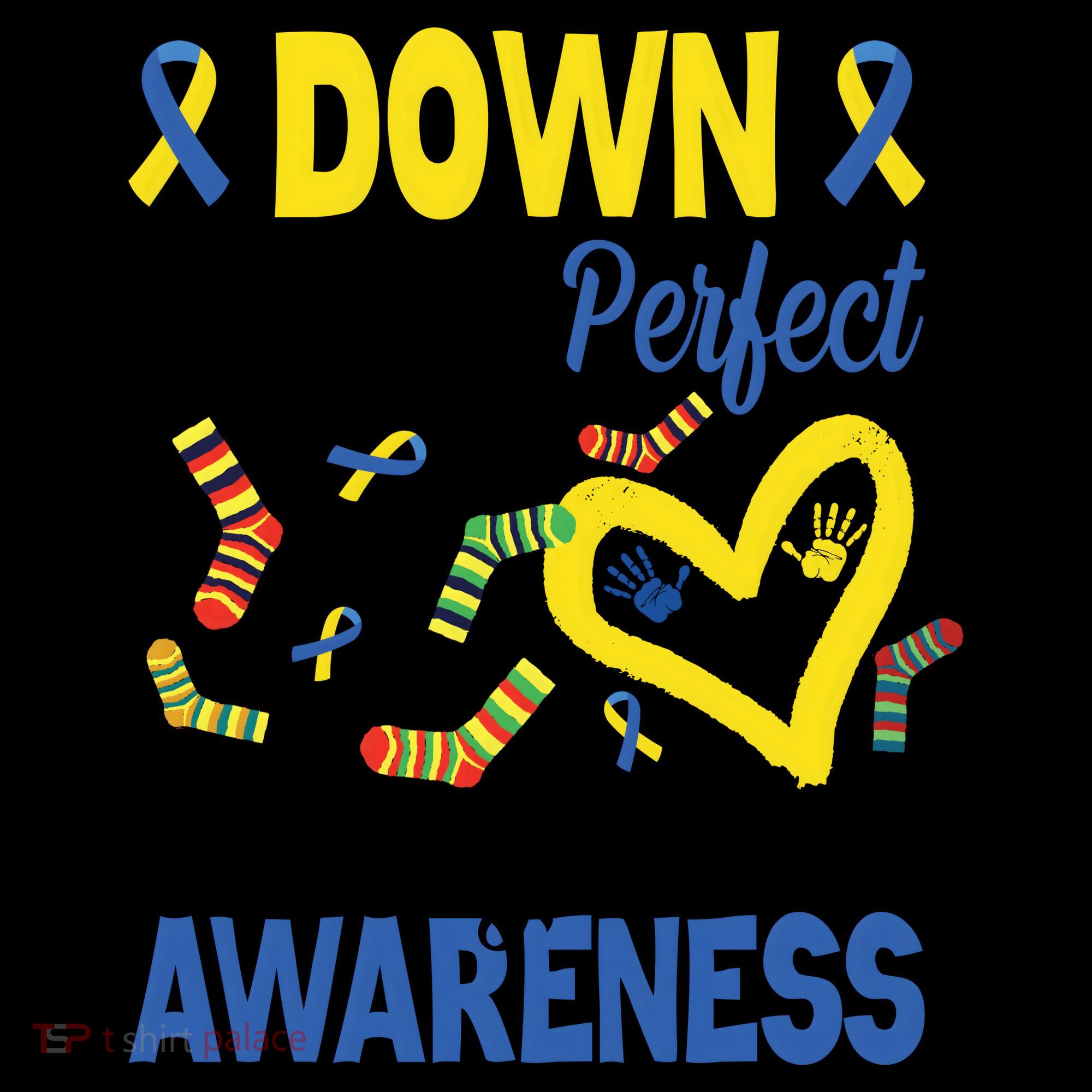 Down Right Perfect Down Syndrome Awareness Heart Sock Coffee Mug