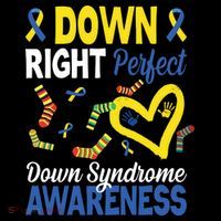 Down Right Perfect Down Syndrome Awareness Heart Sock Women's Hoodie thumb 2