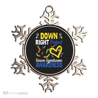 Down Right Perfect Down Syndrome Awareness Heart Sock Ornament