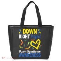 Down Right Perfect Down Syndrome Awareness Heart Sock Tote Bag thumb 0