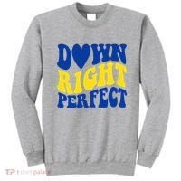 Down Right Perfect Down Syndrome Awareness Sweatshirt thumb 0
