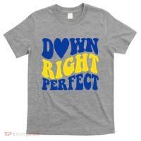 Down Right Perfect Down Syndrome Awareness T-Shirt thumb 0
