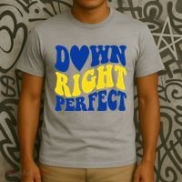 Down Right Perfect Down Syndrome Awareness T-Shirt thumb 3