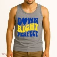 Down Right Perfect Down Syndrome Awareness Tank Top thumb 3