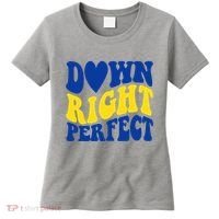 Down Right Perfect Down Syndrome Awareness Women's T-Shirt thumb 0