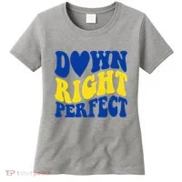 Down Right Perfect Down Syndrome Awareness Women's T-Shirt thumb 0