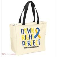 Down Right Perfect Down Syndrome Awareness Tote Bag thumb 2