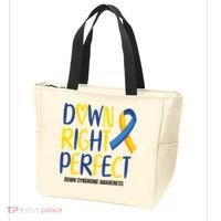 Down Right Perfect Down Syndrome Awareness Tote Bag thumb 3