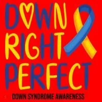 Down Right Perfect Down Syndrome Awareness Santa Hat thumb 1