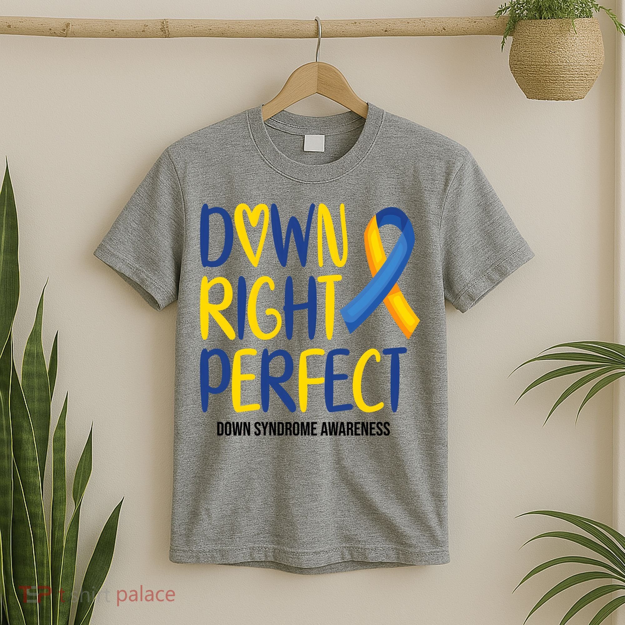 Down Right Perfect Down Syndrome Awareness T-Shirt