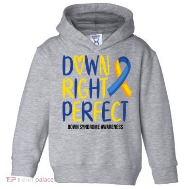 Down Right Perfect Down Syndrome Awareness Toddler Hoodie