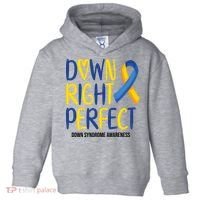 Down Right Perfect Down Syndrome Awareness Toddler Hoodie thumb 0