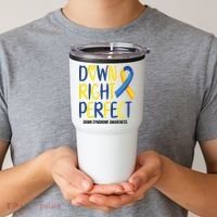 Down Right Perfect Down Syndrome Awareness Tumbler thumb 2