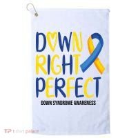 Down Right Perfect Down Syndrome Awareness Golf Towel thumb 0