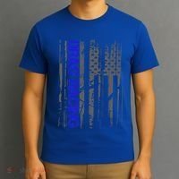 Drag Racer Patriotic American Flag Drag Racing Gift T-Shirt thumb 3