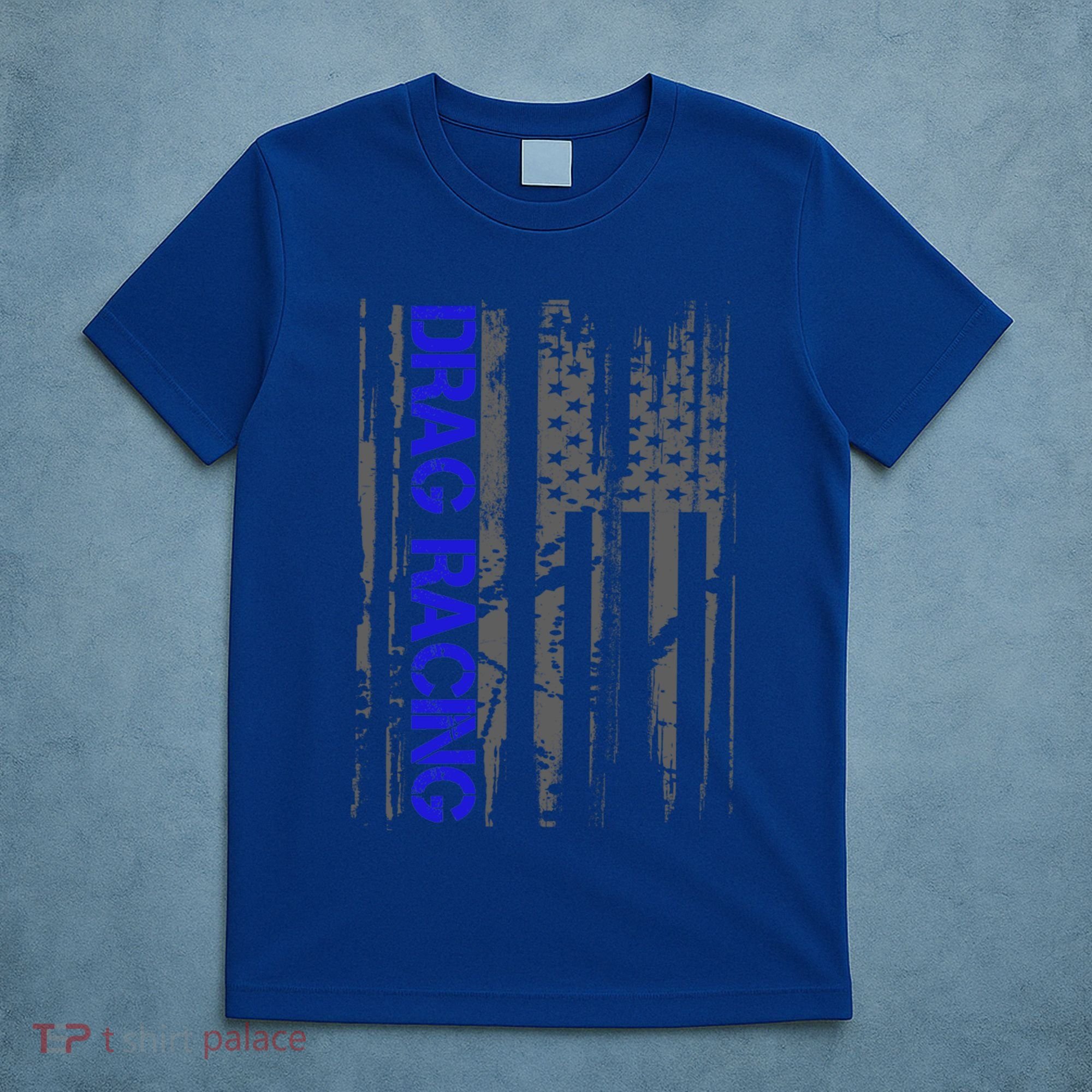 Drag Racer Patriotic American Flag Drag Racing Gift T-Shirt