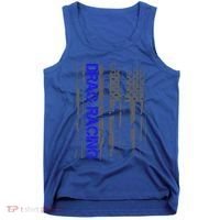 Drag Racer Patriotic American Flag Drag Racing Gift Tank Top thumb 0