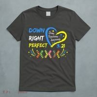 Down Right Perfect Down Syndrome Awareness T-Shirt thumb 5