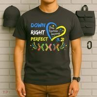 Down Right Perfect Down Syndrome Awareness T-Shirt thumb 6