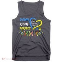 Down Right Perfect Down Syndrome Awareness Tank Top thumb 0
