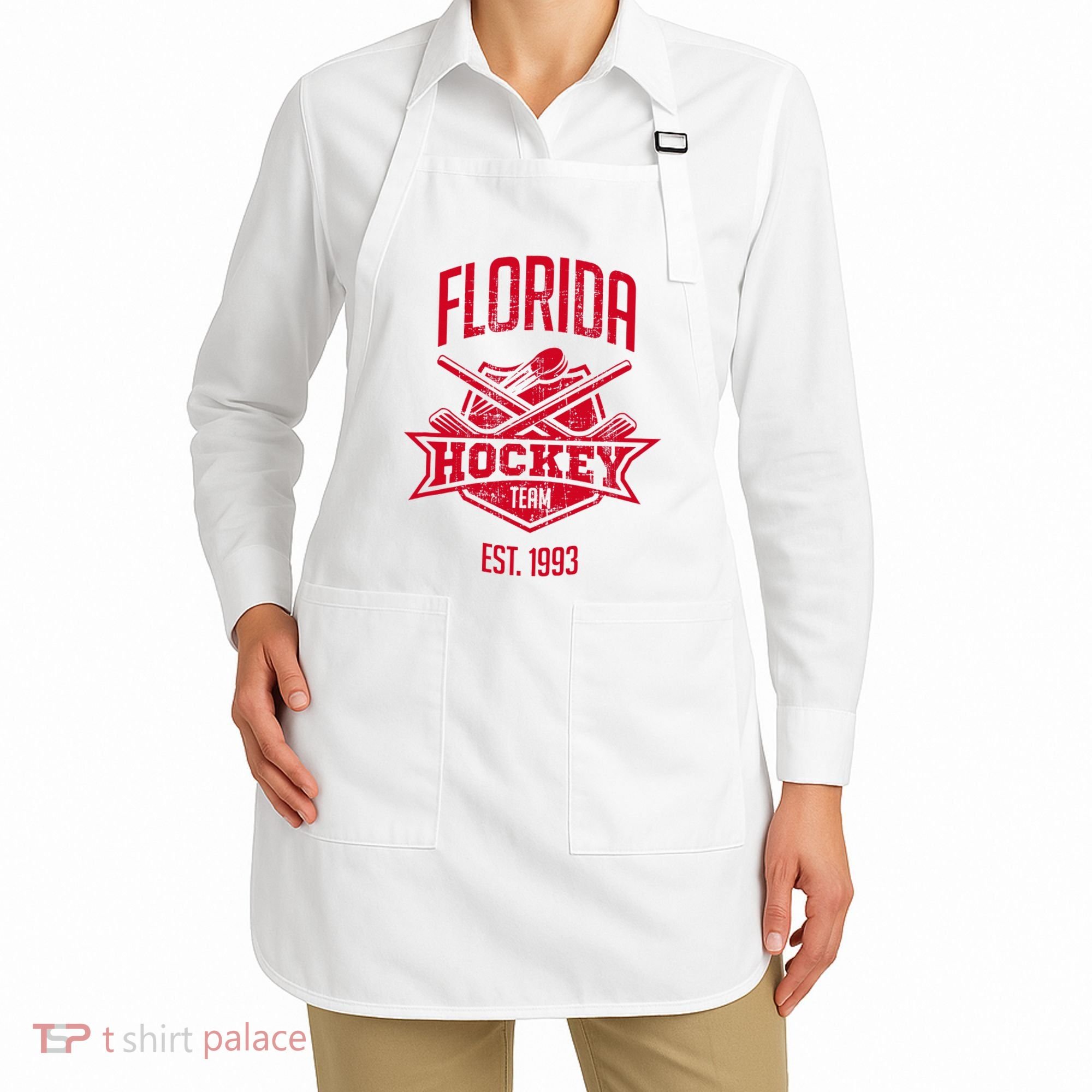 Distressed Retro Panther Party Tailgate Apron