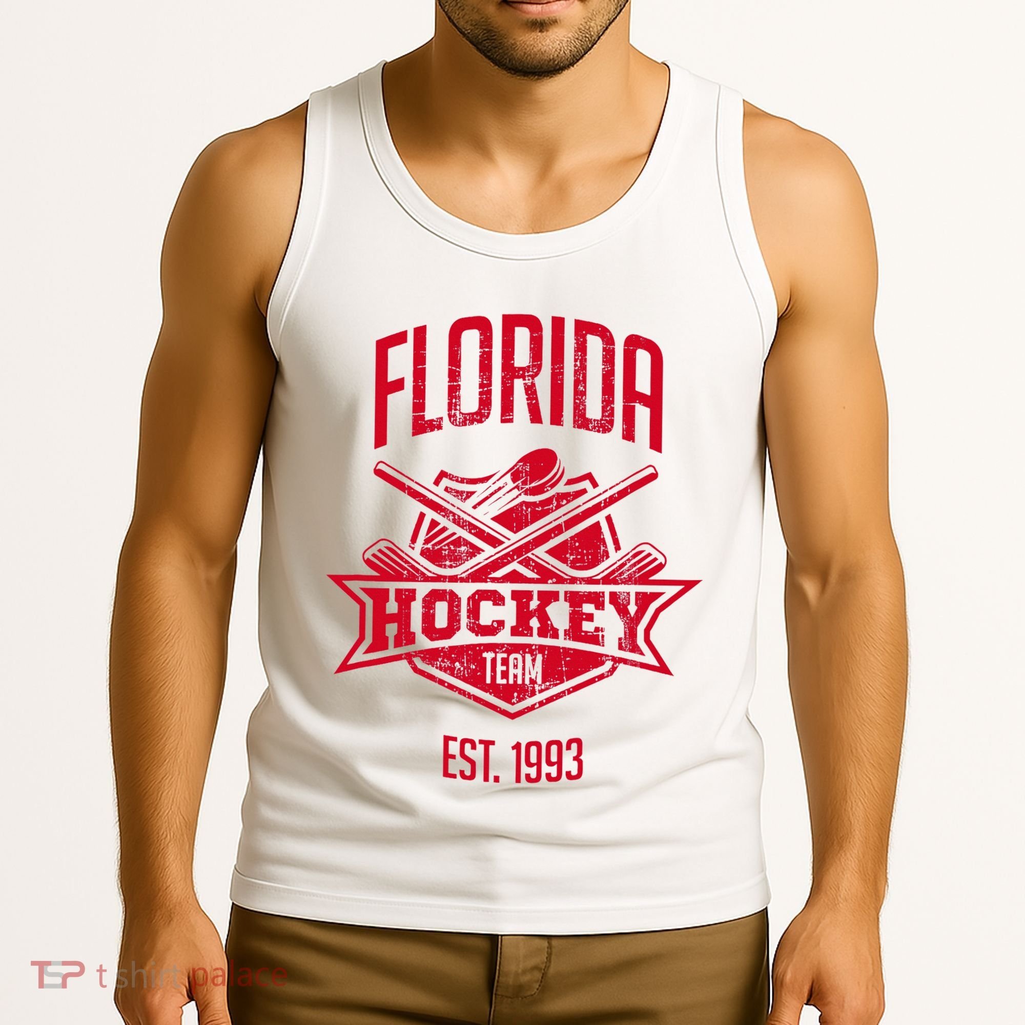 Distressed Retro Panther Party Tailgate Tank Top