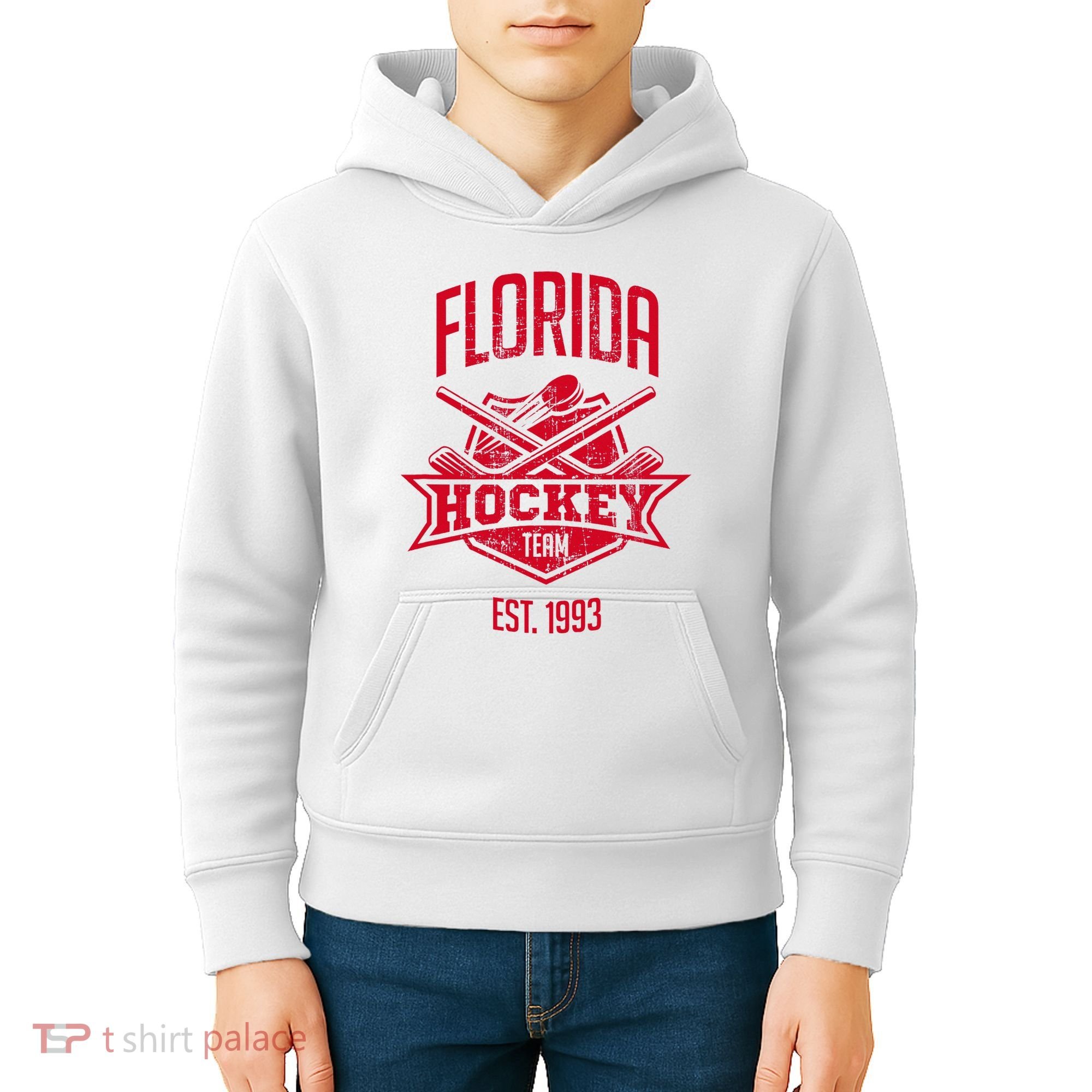 Distressed Retro Panther Party Tailgate Kids Hoodie