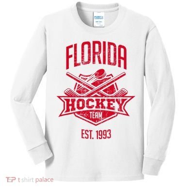 Distressed Retro Panther Party Tailgate Kids Long Sleeve Shirt
