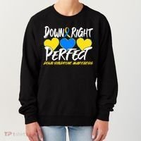 Down Right Perfect Down Syndrome Awareness Women's Sweatshirt thumb 0