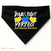 Down Right Perfect Down Syndrome Awareness USA-Made Doggie Bandana thumb 0