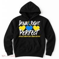 Down Right Perfect Down Syndrome Awareness Hoodie thumb 0