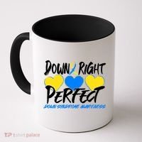 Down Right Perfect Down Syndrome Awareness Coffee Mug thumb 0