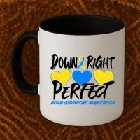 Down Right Perfect Down Syndrome Awareness Coffee Mug thumb 2