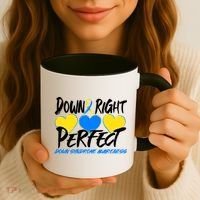 Down Right Perfect Down Syndrome Awareness Coffee Mug thumb 3