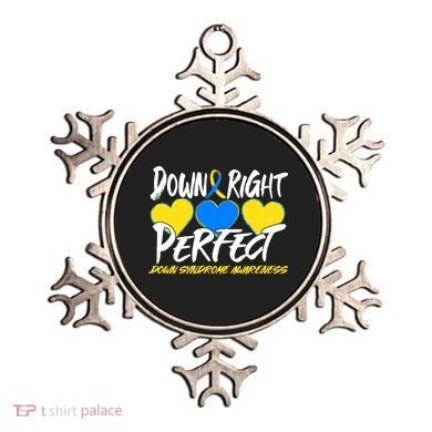 Down Right Perfect Down Syndrome Awareness Ornament