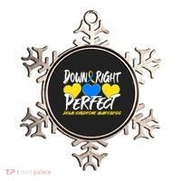 Down Right Perfect Down Syndrome Awareness Ornament thumb 0