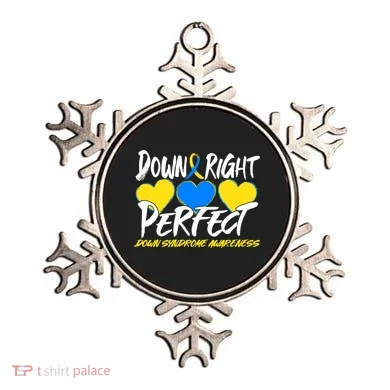 Down Right Perfect Down Syndrome Awareness Ornament
