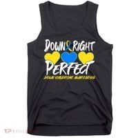 Down Right Perfect Down Syndrome Awareness Tank Top thumb 0