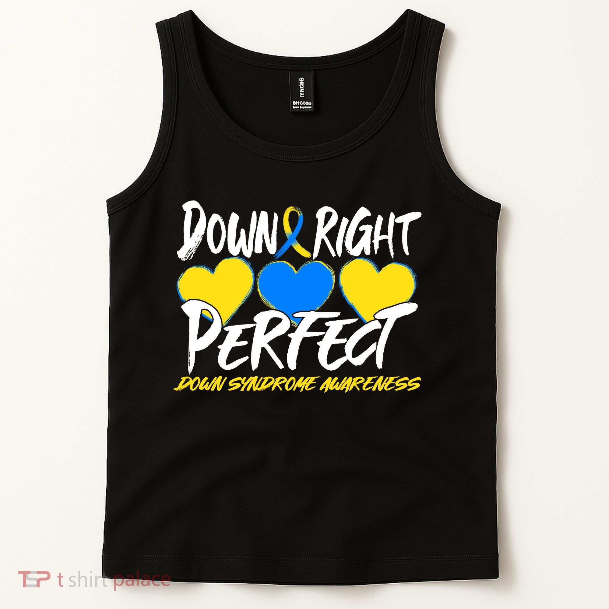 Down Right Perfect Down Syndrome Awareness Tank Top