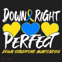 Down Right Perfect Down Syndrome Awareness Golf Towel thumb 3