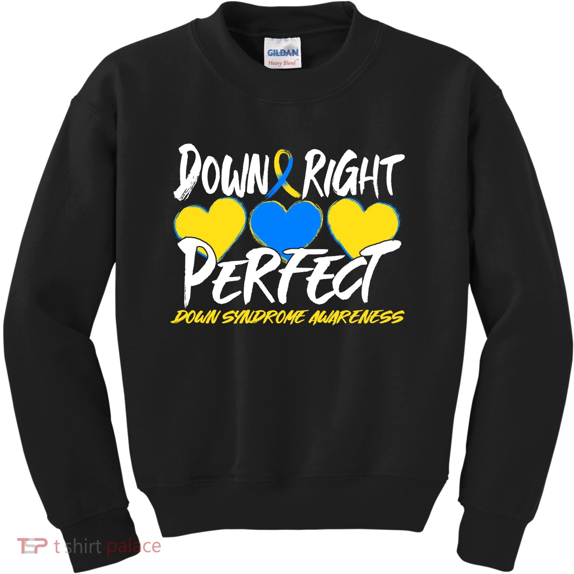 Down Right Perfect Down Syndrome Awareness Kids Sweatshirt