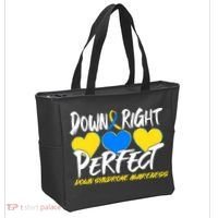Down Right Perfect Down Syndrome Awareness Tote Bag thumb 2